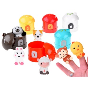 Set de marionete finger puppets multifunctionale, 12 piese