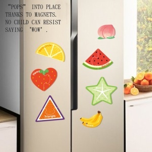 Set puzzle magnetic cu 30 piese - Fructe