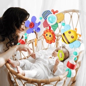 Arcada interactiva muzicala 2 in 1, patut si carucior, Fluturas