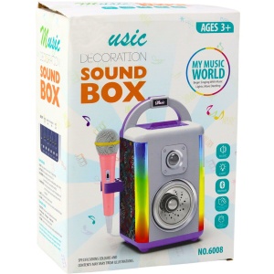 Boxa karaoke pentru copii cu microfon, inregistrare si bluetooth