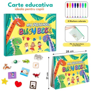 Carte Montessori cu activitati multiple, prescolari, 32 pagini