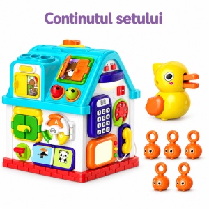Casuta interactiva Music House – Centru de activitati educative si muzicale cu 20+ functii - Img 7