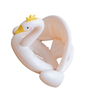 Colac gonflabil cu parasolar, 1-6 ani, Lebada