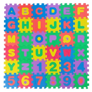 Covoras puzzle cu 36 piese, Litere si Cifre - Img 2