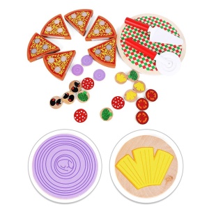 Joc educativ din lemn, feliator pizza - Img 4