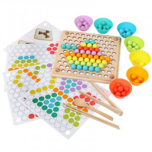 Joc Montessori de indemanare si dexteritate cu bile