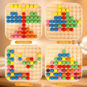 Joc mozaic creativ dezvoltare motricitate 3 in 1