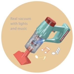 Jucarie aspirator vertical 2 in 1 cu lumini, sunete si functii