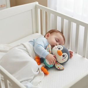 Jucarie din plus cu respiatie, lumini si sunete - Pinguin - Img 2