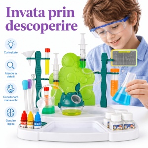 Kit STEM Laboratorul de Chimie Test Bench – Peste 30 de experimente pentru copii - Img 4