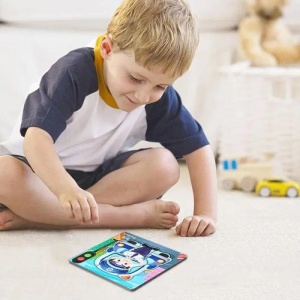 Puzzle 6 in 1 cu piese mari si imagine asociere, Meserii
