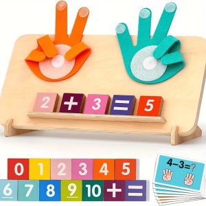 Tabla educativa cu placute si cartonase - Matematica pe degete