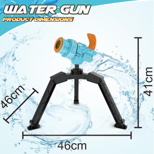 Tun cu apa si trepied pentru copii - Super WaterGun - Albastru