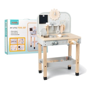 Banc de scule din lemn cu accesorii incluse, Kabi