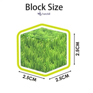 Blocuri magnetice de constructie 3D tip Minecraft, 2.5 cm - 142 piese