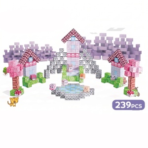 Blocuri magnetice de constructie 3D tip Minecraft, 2 cm - 239 piese - Printese