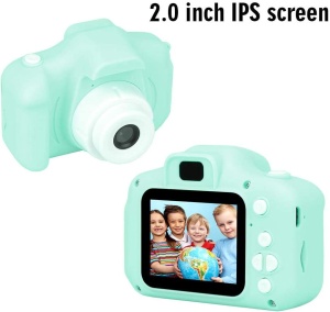 Camera foto-video digitala pentru copii, ecran HD, 3 MP, verde - Img 5