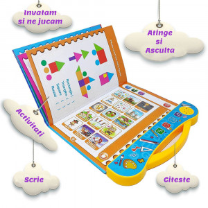 Carte electronica cu activitati educative in limba engleza, prescolari, Edu Book