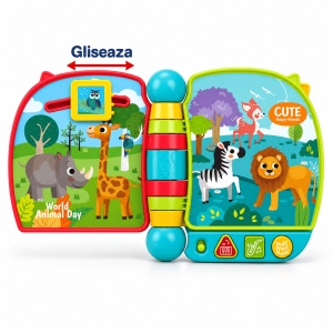 Carticica interactiva My First Activity Book, cu animale, sunete muzicale si activitati - Img 6
