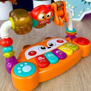 Centru de activitati interactiv cu lumini si sunete pentru bebelusi - Vulpita