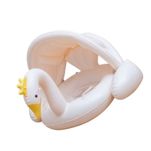 Colac gonflabil cu parasolar, 1-6 ani, Lebada