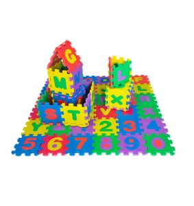 Covoras puzzle cu 36 piese, Litere si Cifre - Img 3