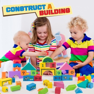 Cuburi de constructie din spuma moale, impermeabila, 47 piese