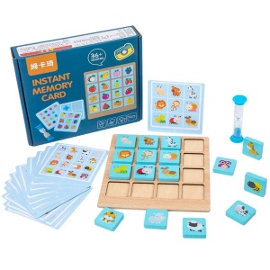 Joc de memorie si inteligenta din lemn, 30 piese