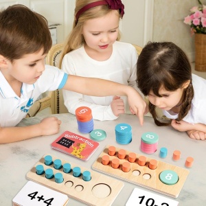 Joc educativ cu adunari, scaderi si numarat - Ten frame
