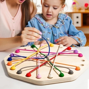 Joc educativ de logica pentru copii si adulti - Descurca firele - Img 2