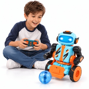 Kit robot programabil Kyanio 3 in 1, cu telecomanda, 220 de piese si pana la 64 de comenzi - Img 2