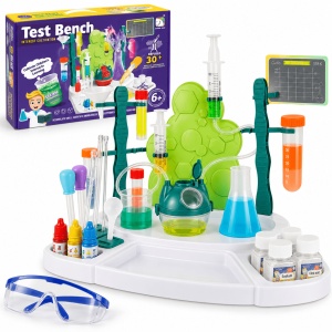 Kit STEM Laboratorul de Chimie Test Bench – Peste 30 de experimente pentru copii
