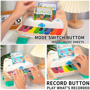 Pian tactil din lemn pentru copii, Magic Touch Piano