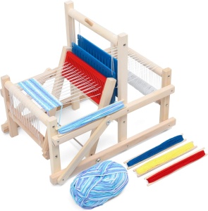 Razboi de tesut din lemn pentru copii, masina tricotat DIY