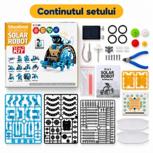 Robot solar STEM 12 in 1 – Set de constructie cu 12 modele de roboti - Img 2