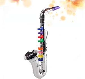 Saxofon de jucarie cu 8 note pentru copii