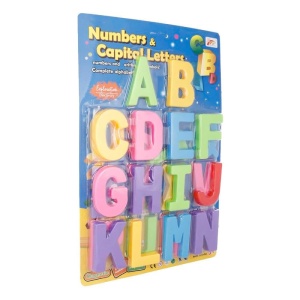 Set 26 litere magnetice mari din plastic, 8 cm
