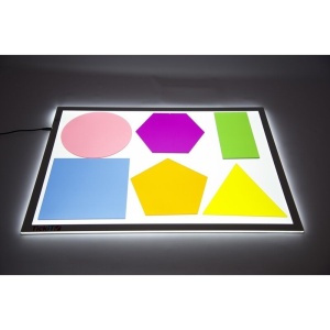 Set 36 forme geometrice mari transparente, 10 cm