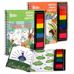 Set creativ carti pictura cu degetul