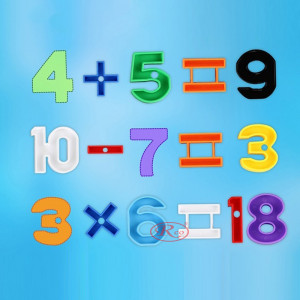 Set de constructie educational si snuruit, 100 piese, Cifre