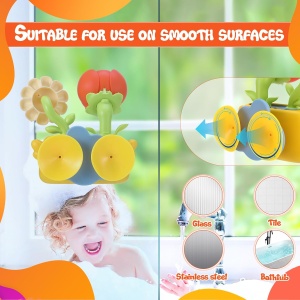 Set jucarii interactive de baie - Flori vesele