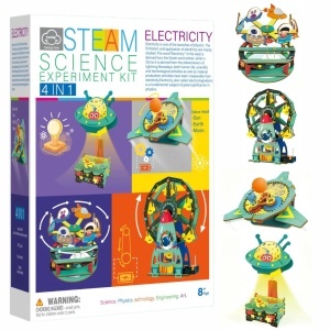 Set STEM educativ 4 in 1 - Kit electricitate