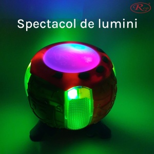 Toba interactiva cu lumini, sunete si functie rotire, Dovlecel