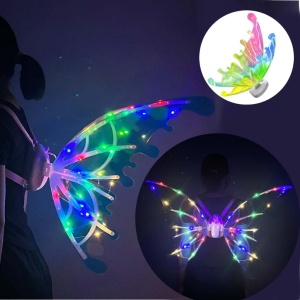 Aripi miscatoare de zana, cu lumini LED si vibratii