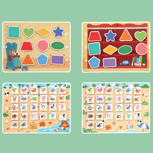 Busy book cu activitati Montessori, repozitionabile, Numere