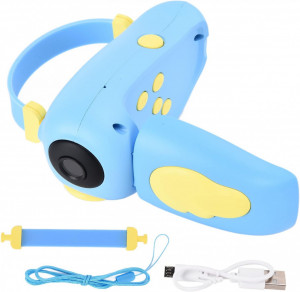 Camera digitala pentru copii, 400mAh, 20MP, 20'IPS, Albastru