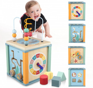 Cub din lemn cu activitati educative, Ocean, Kabi