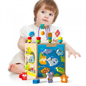 Cub Montessori cu activitati 5 in 1, Ocean