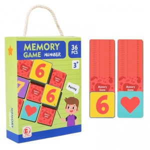 Joc de memorie si asociere cu numere, 36 piese
