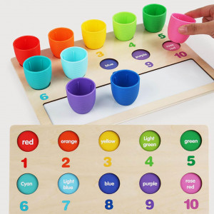 Joc educativ 5 in 1 de clasificare, numarare, calcule si scris